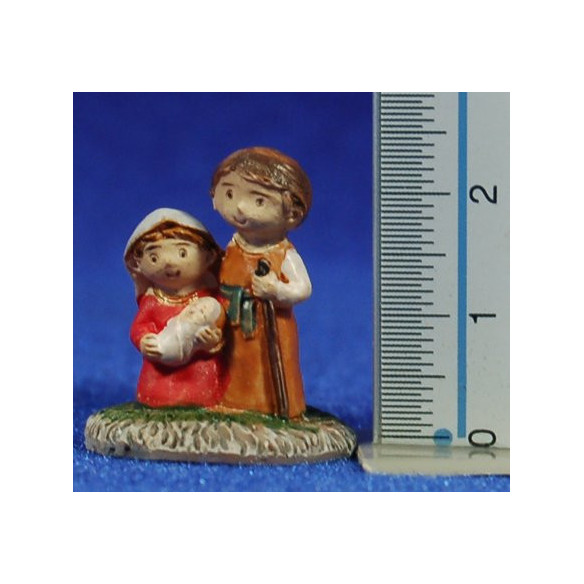 Natività bambini 2 cm resina