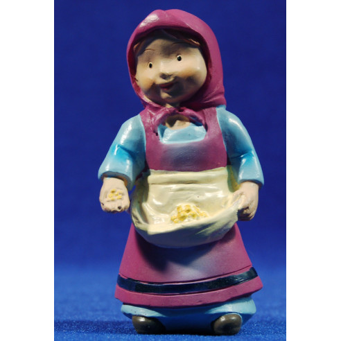 Pastora donant menjar naïf 10 cm marmolina Oliver