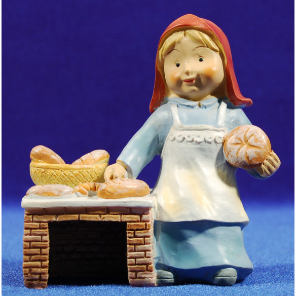 Pastora fornera naïf 10 cm marmolina Oliver