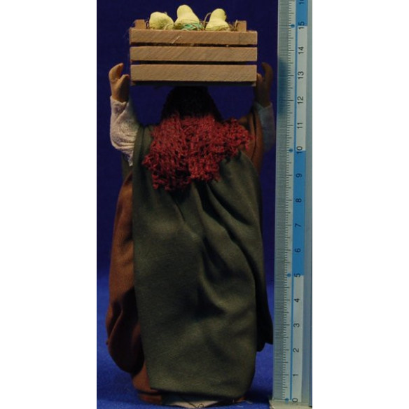Pastora con pollitos 13 cm ropa y barro