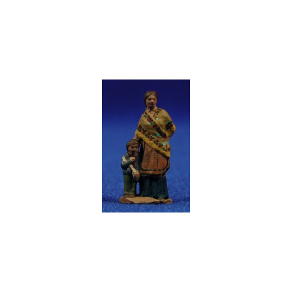 Pastora con niño popular 3 cm pasta cerámica Hermanos Cerrada
