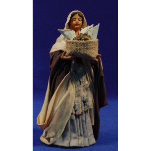 Pastora con legumbres 16 cm ropa y barro