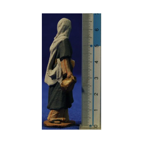 Pastora con brocca e vassoio 7 cm pasta ceramica Hermanos Cerrada