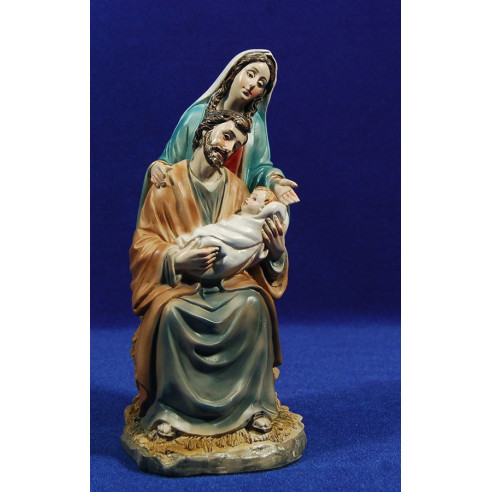 Nativity alone virgin on foot 18 cm resin