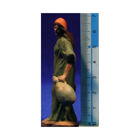 Pastora aguadora 7 cm pasta cerámica Hermanos Cerrada