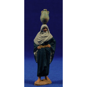 Pastora con brocca 9 cm pasta ceramica Hermanos Cerrada