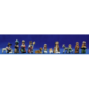 Children's nativity and kings and shepherds 5 cm resin