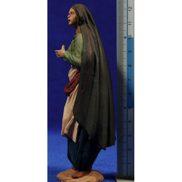 Pastora samaritana 12 cm pasta cerámica Hermanos Cerrada