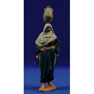 Pastora aguadora jarra en la cabeza 12 cm pasta cerámica Hermanos Cerrada