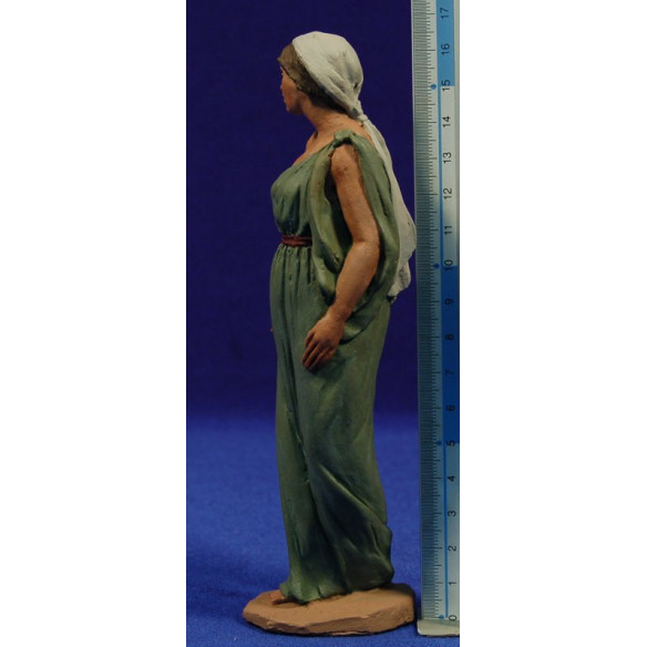 Pastora con jarra 16 cm pasta cerámica Hermanos Cerrada