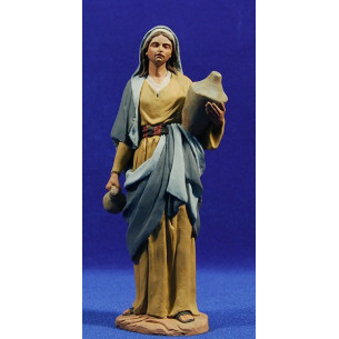 Pastora amb gerres samaritana 20 cm pasta ceràmica Hermanos Cerrada