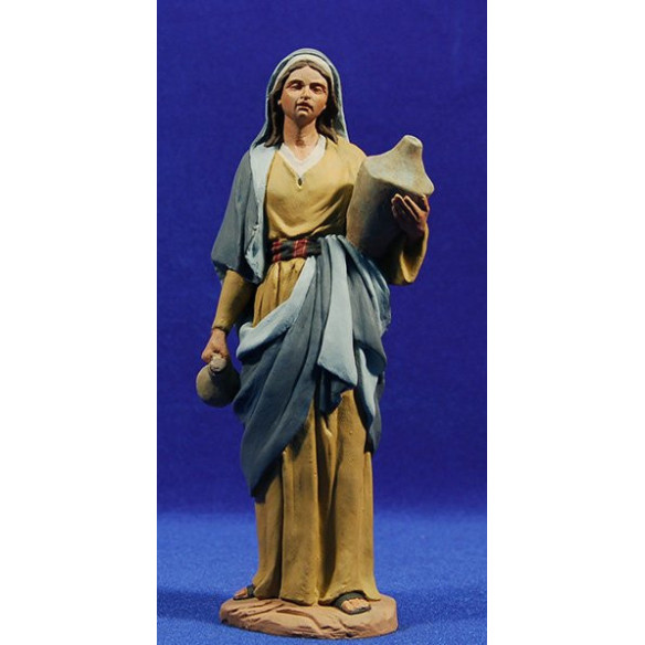 Pastora con jarras samaritana 20 cm pasta cerámica Hermanos Cerrada