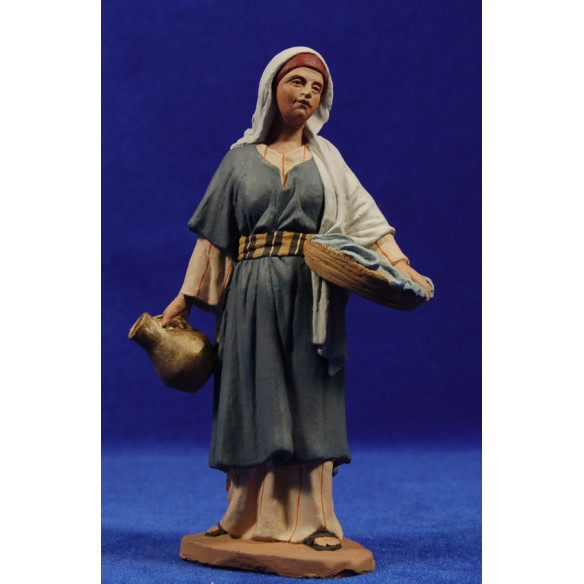 Pastora samaritana 16 cm pasta cerámica Hermanos Cerrada