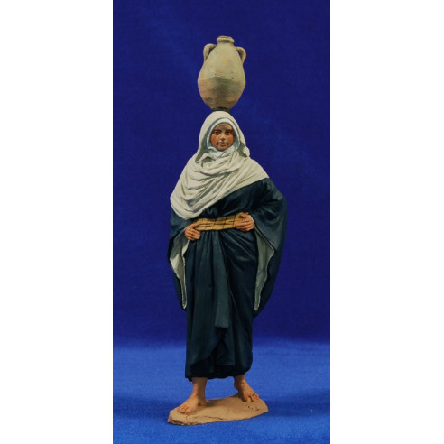 Pastora con brocca 20 cm pasta ceramica Hermanos Cerrada