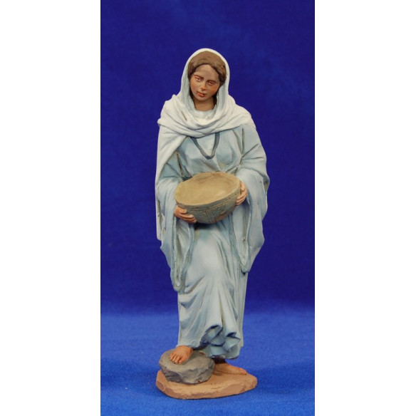 Pastora con cuenco 20 cm pasta cerámica Hermanos Cerrada