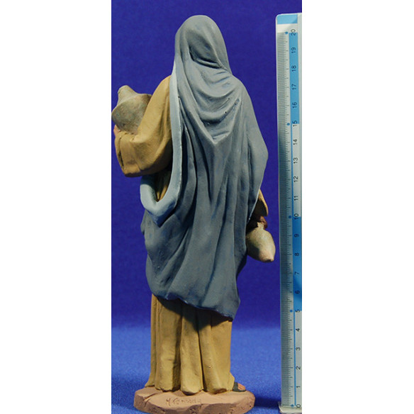 Pastora con jarras samaritana 20 cm pasta cerámica Hermanos Cerrada