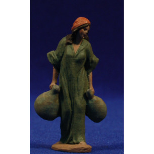 Woman water bearer 7 cm ceramic paste Hermanos Cerrada