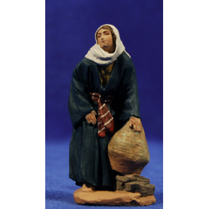 Pastora con brocca 9 cm pasta ceramica Hermanos Cerrada