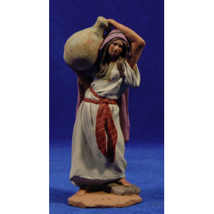 Shepherd woman with jarr 12 cm ceramic paste Hermanos Cerrada