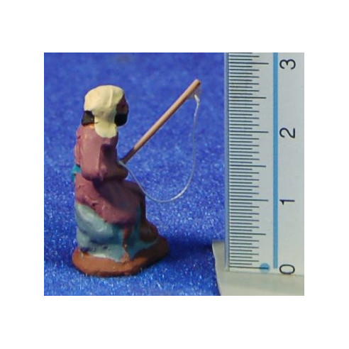 Pescador 3 cm barro pintado Fabregat