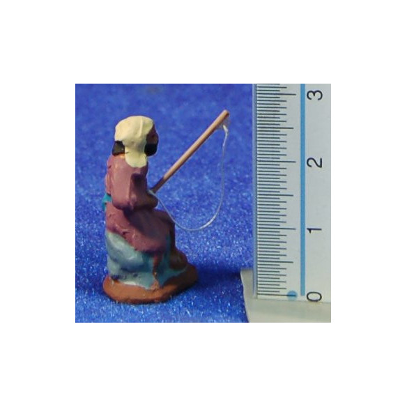 Pescador 3 cm barro pintado Fabregat