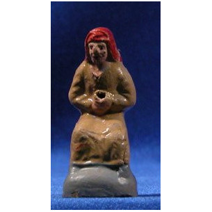 Pescatore 7 cm terracotta dipinte