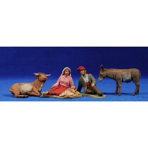 Nacimiento catalán estirado 8 cm barro pintado Delgado