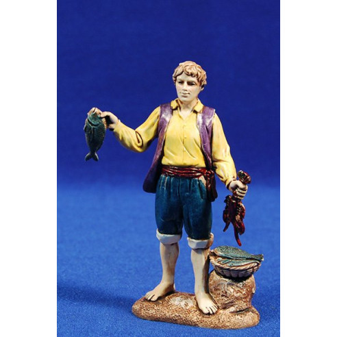 Pescador de pie 12-13  cm plástico Moranduzzo - Landi estilo napolitano