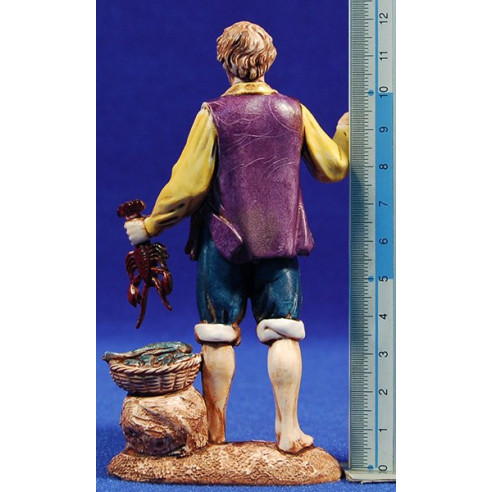 Pescador de pie 12-13  cm plástico Moranduzzo - Landi estilo napolitano