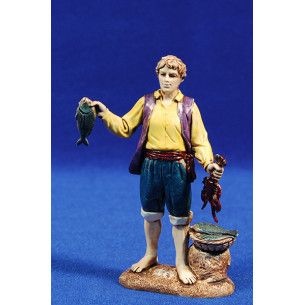 Pescador de pie 12-13  cm plástico Moranduzzo - Landi estilo napolitano
