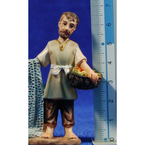 Fisherman 7 cm resin