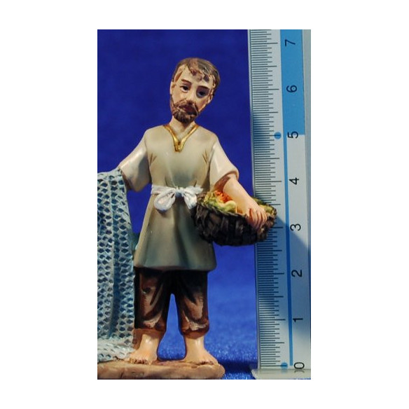 Fisherman 7 cm resin