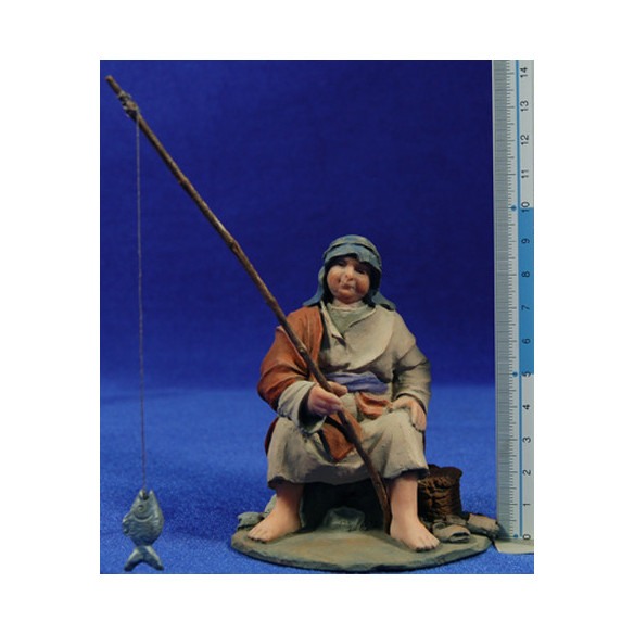 Pescador 14 cm resina Montserrat Ribes