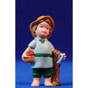 Pescador con red 8 cm plástico moderno Belenes Puig