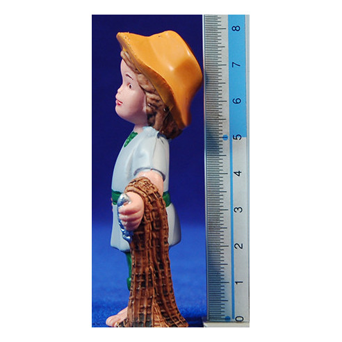 Pescador con red 8 cm plástico moderno Belenes Puig