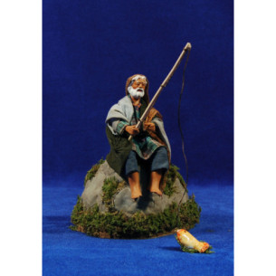 Pescador movimiento 12 cm ropa y barro