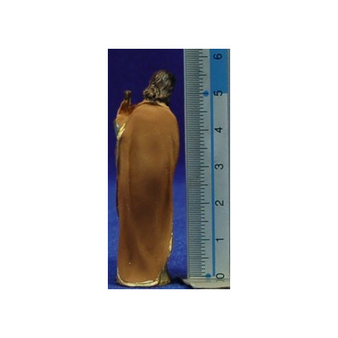 Naixement, reis i pastor estilitzat 6 cm resina