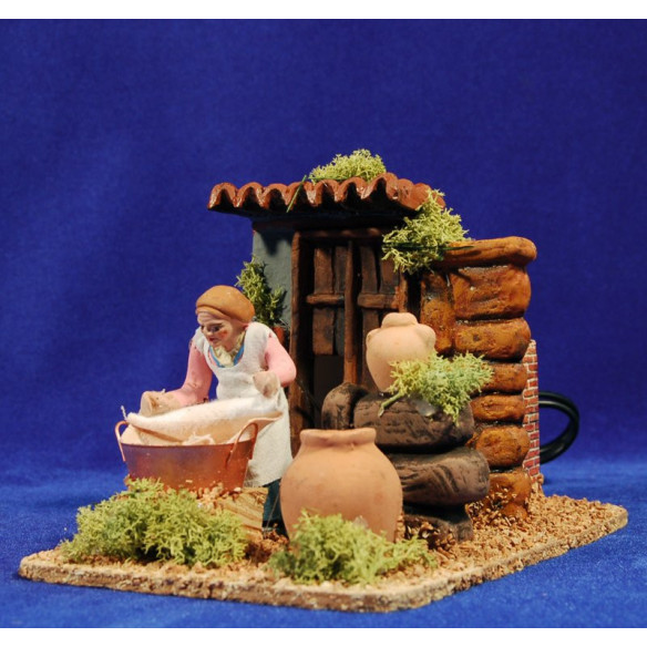 Lavandaia  movimento 9 cm terracotta