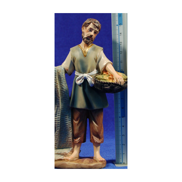 Pescador 15 cm resina