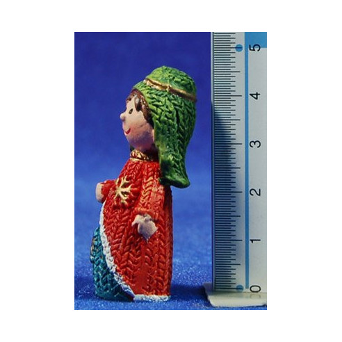 Children's nativity and kings and shepherd 4,5 cm resin