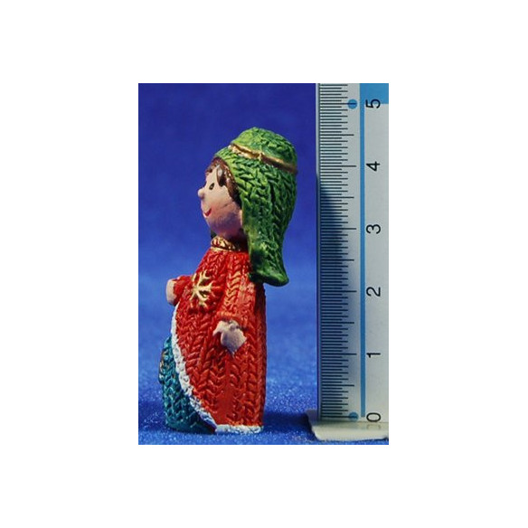 Natività bambini con i re magi e pastore 4,5 cm resina