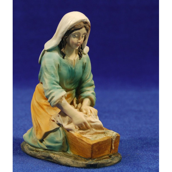 Pastora lavandaia 15 cm resina