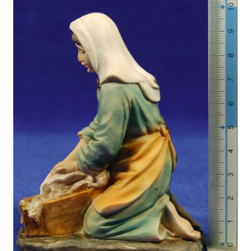 Pastora lavandaia 15 cm resina