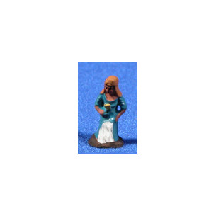 Pastora lavandera 3 cm barro pintado Fabregat