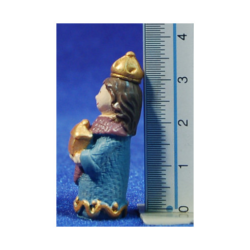 Nacimiento infantil con reyes y pastor 3 cm resina