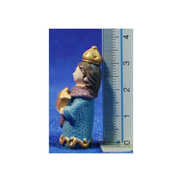 Nacimiento infantil con reyes y pastor 3 cm resina
