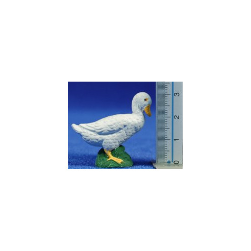 Pato 11 cm barro pintado