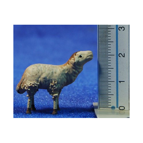 Cordero 5 cm barro pintado