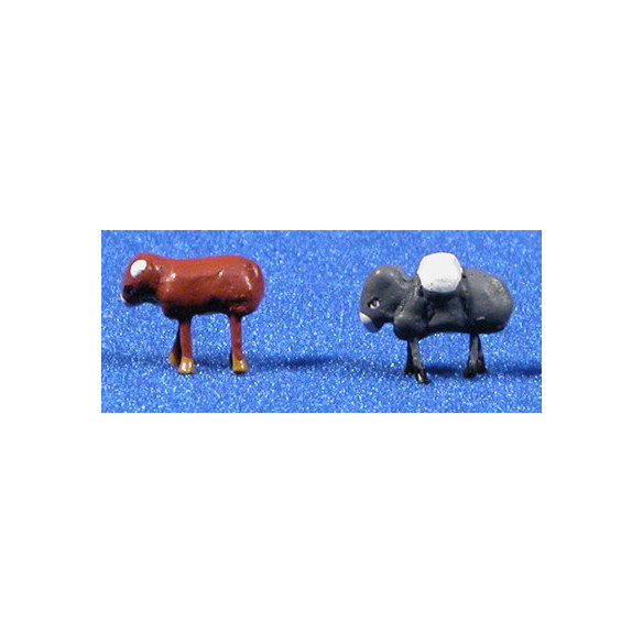 Buey o mula 1 cm barro pintado Aurora
