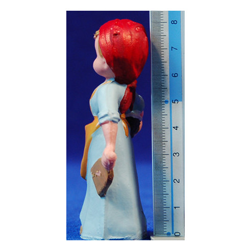 Pastora lavandera con pala 8 cm plástico moderno Belenes Puig